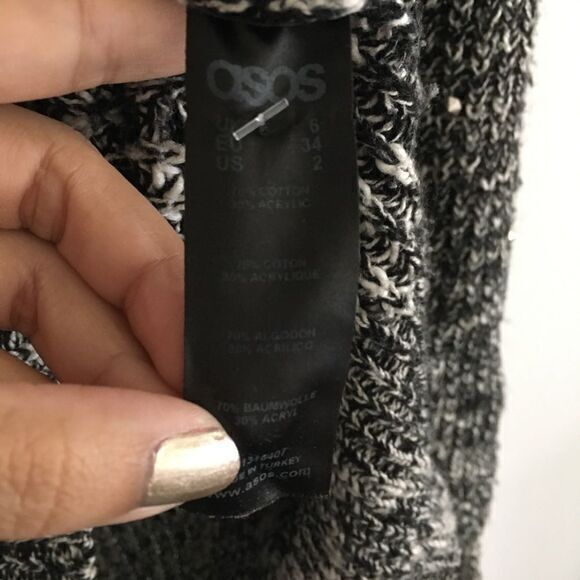 ASOS‎ oversized crewneck sweater size 2 Tweed - Picture 3 of 4